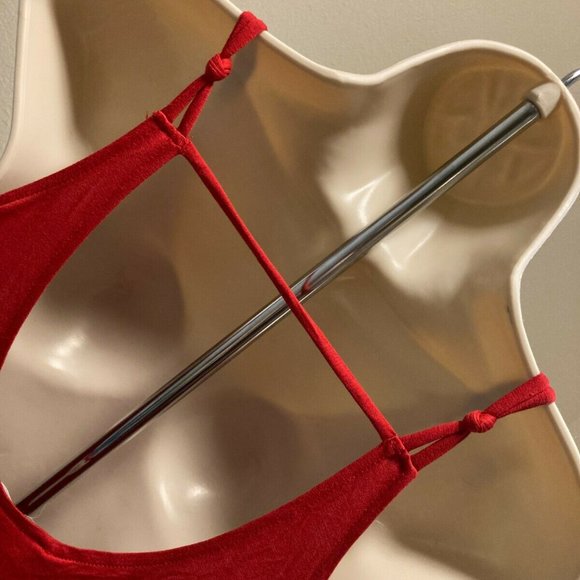 Forever 21 Sexy Strappy Red Dress Small NWT - Picture 3 of 5